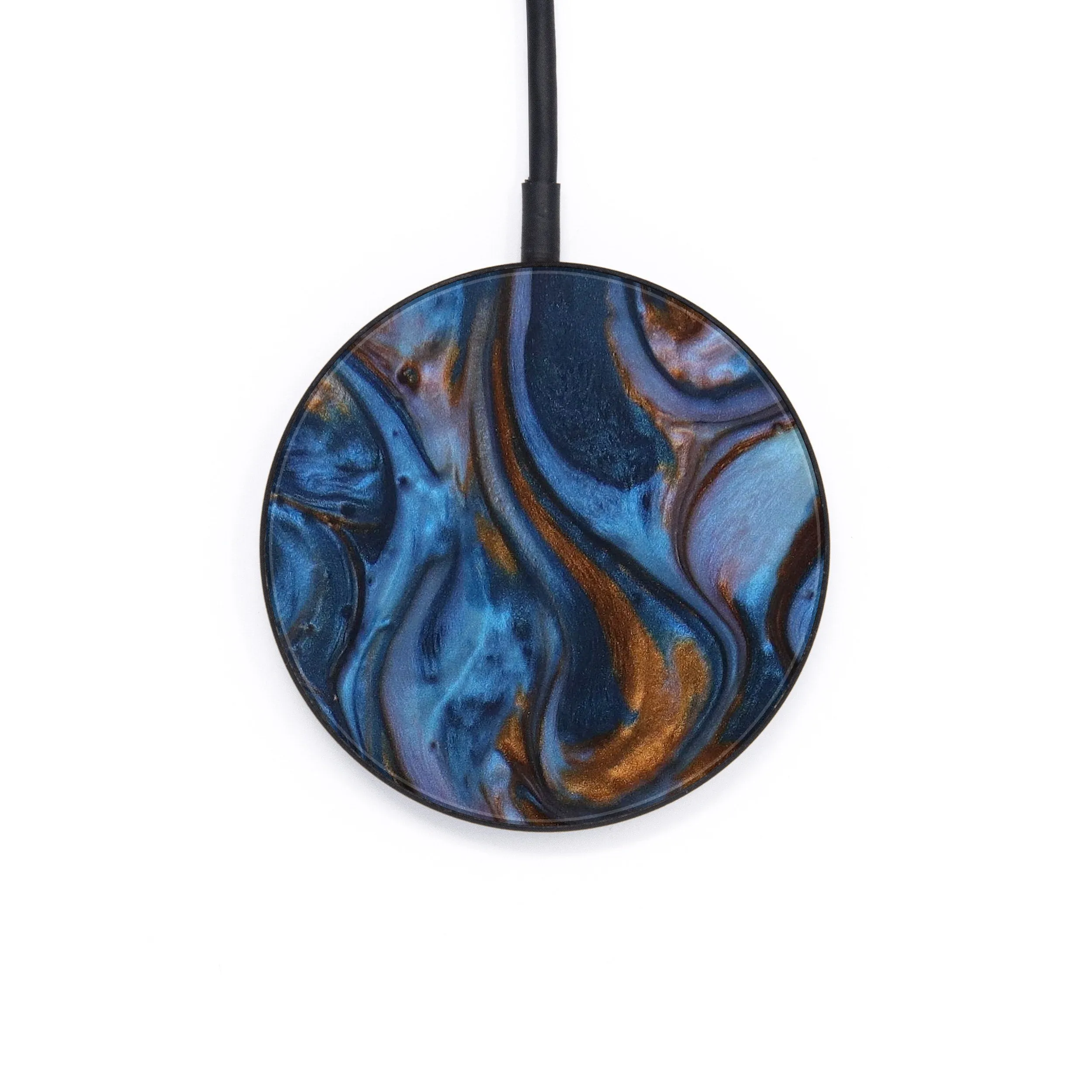 Circle ResinArt Wireless Charger - Arietta (Teal & Gold, 590841)