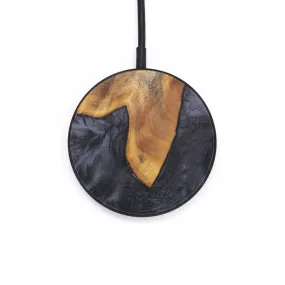 Circle Wood Resin Wireless Charger - Anita (Black & White, 626705)