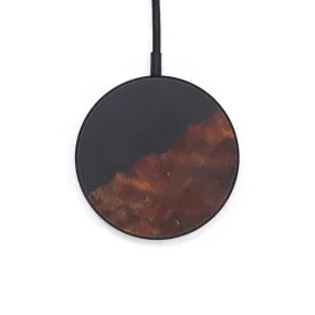 Circle Wood Resin Wireless Charger - Ardavan (Pure Black, 599827)