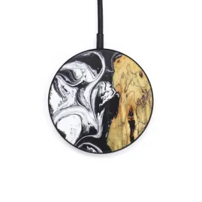 Circle Wood Resin Wireless Charger - Armani (Black & White, 616363)