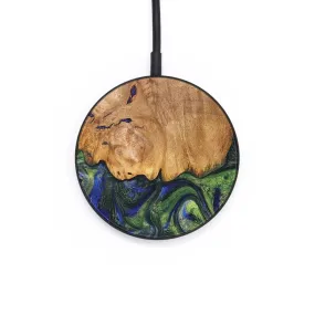 Circle Wood Resin Wireless Charger - Bella (Green, 688195)