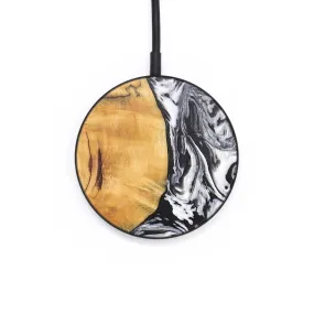 Circle Wood Resin Wireless Charger - Chase (Black & White, 697897)