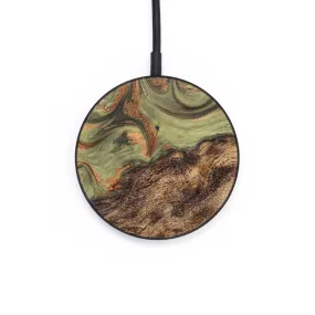 Circle Wood Resin Wireless Charger - Dahlia (Green, 677043)