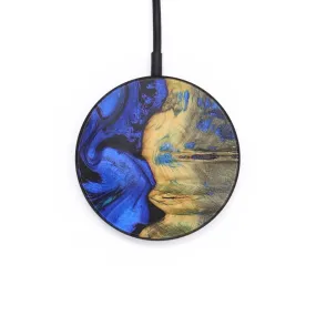 Circle Wood Resin Wireless Charger - Darren (Blue, 704816)