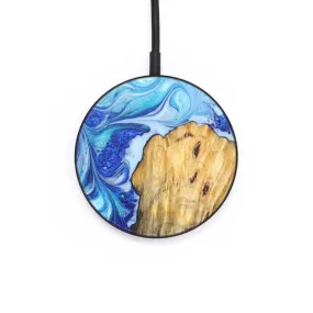 Circle Wood Resin Wireless Charger - Earl (Blue, 690840)