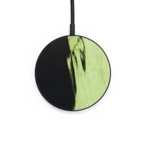 Circle Wood Resin Wireless Charger - Edith (Pure Black, 677090)