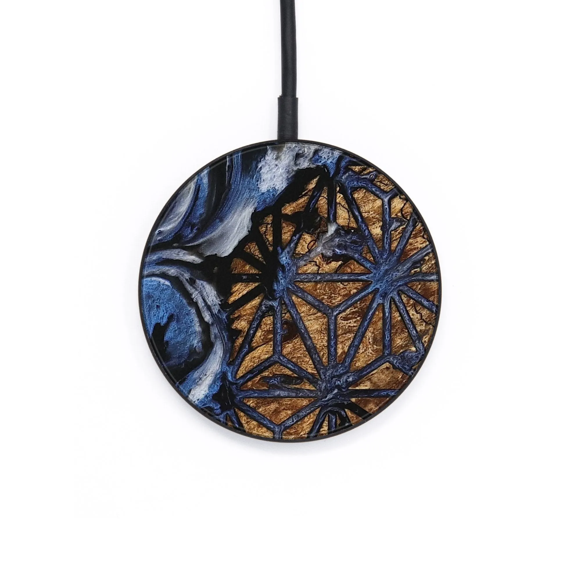 Circle Wood Wireless Charger - Monika (Pattern, 736620)