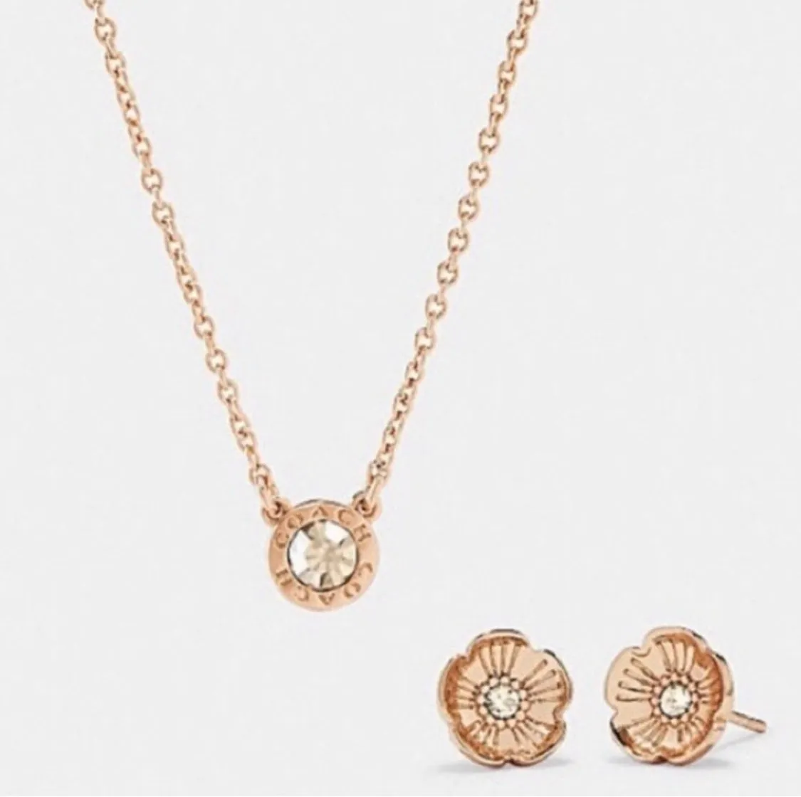 Coach Necklace & Earrings Set