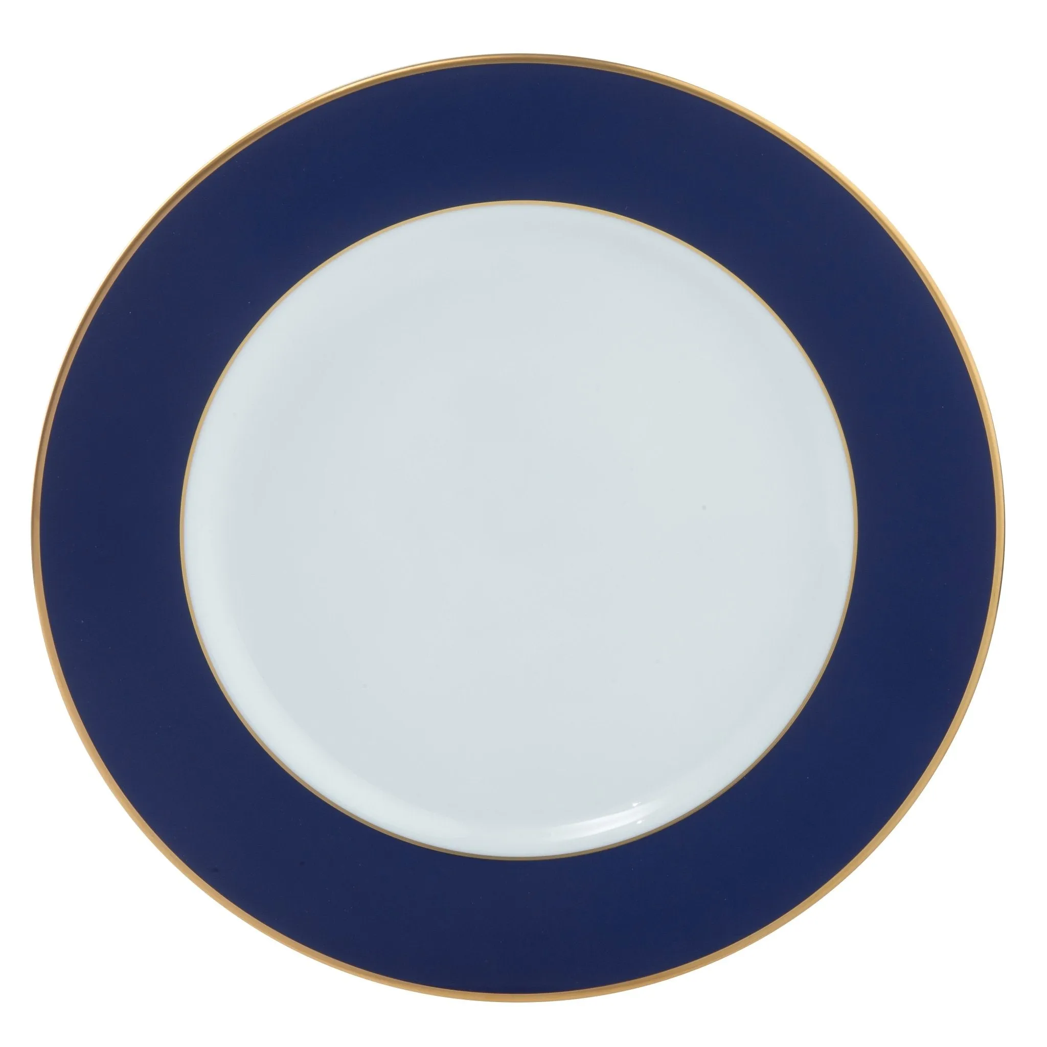 ColorSheen Navy-Blue Charger - Gold