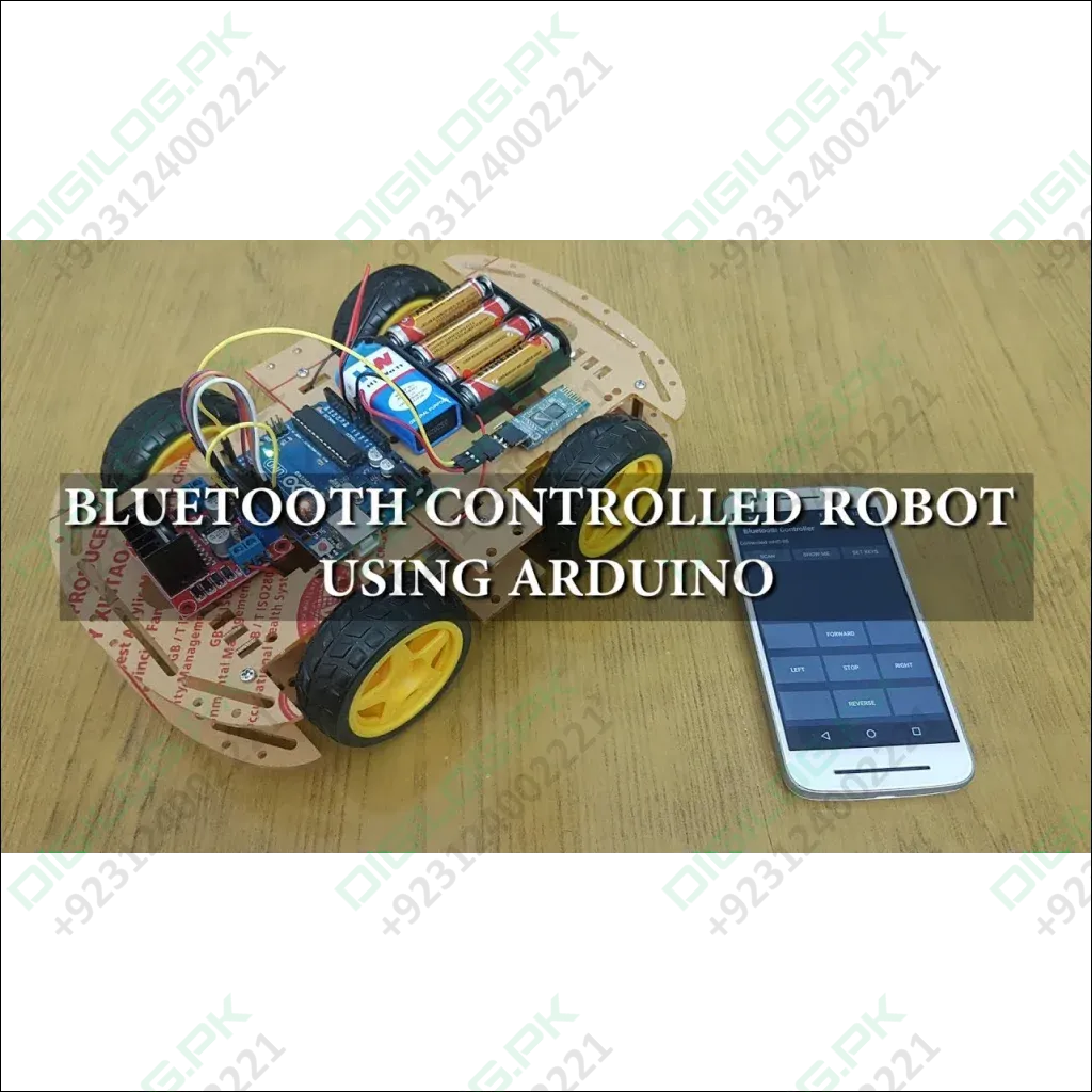 Components Of Making Bluetooth Controlled Robot Using Arduino Just component