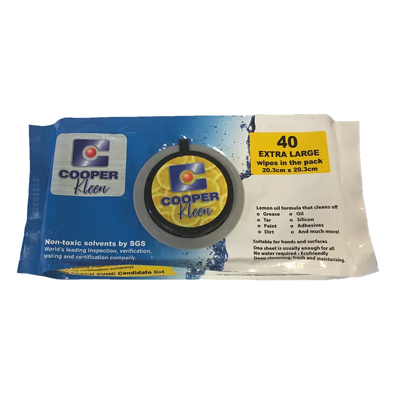 Cooper Lemon Oil Formula Non-Toxic Wipes - COOPERKLEEN40