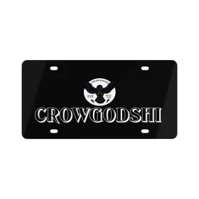 Crowgodshi License Plate, WHITE