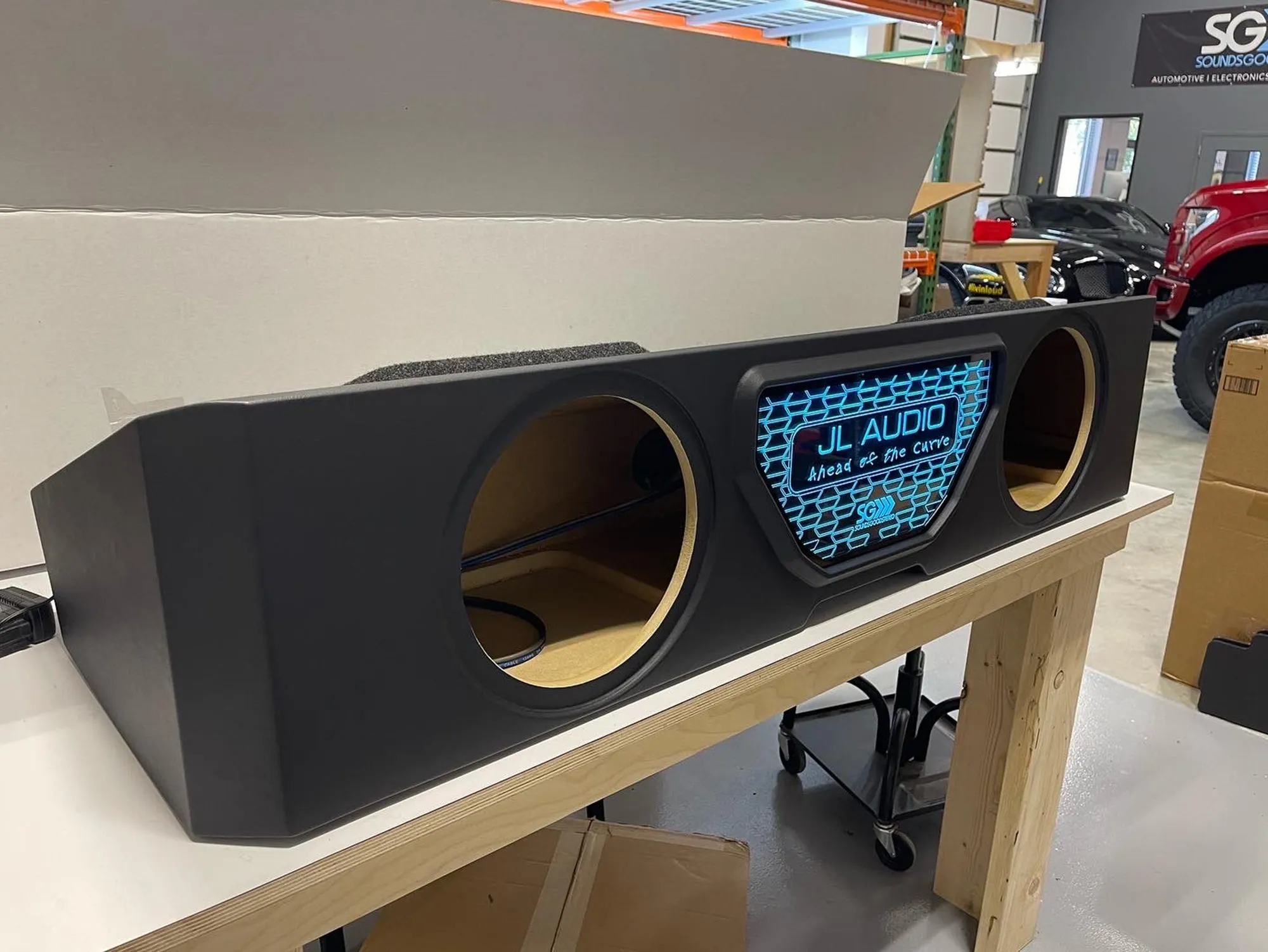 Custom Hand-Crafted Subwoofer Enclosure for the 2019-2025 GMC Sierra and 2019-2025 Chevy Silverado