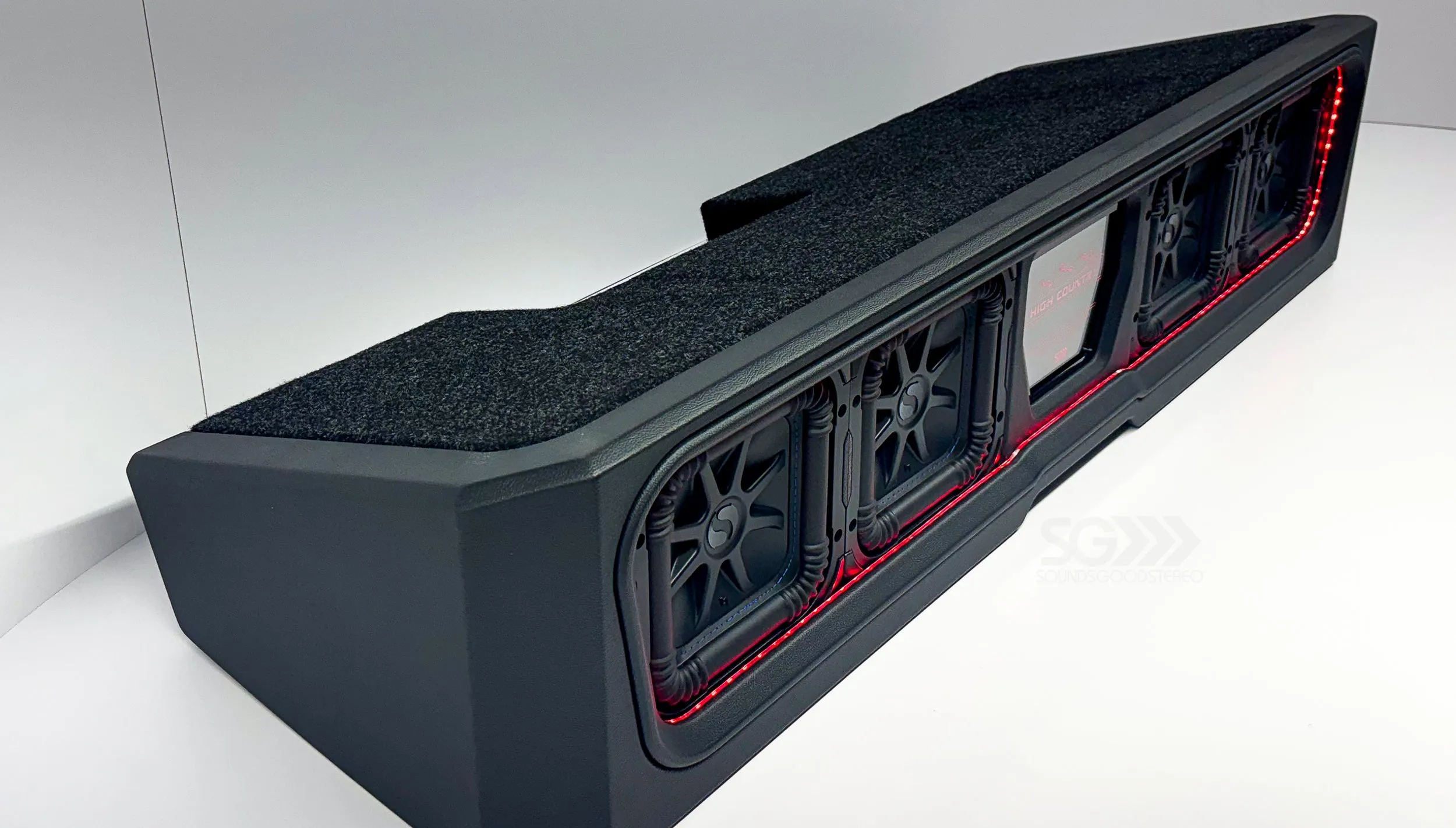 Custom Hand-Crafted Subwoofer Enclosure for the 2019-2025 GMC Sierra and 2019-2025 Chevy Silverado