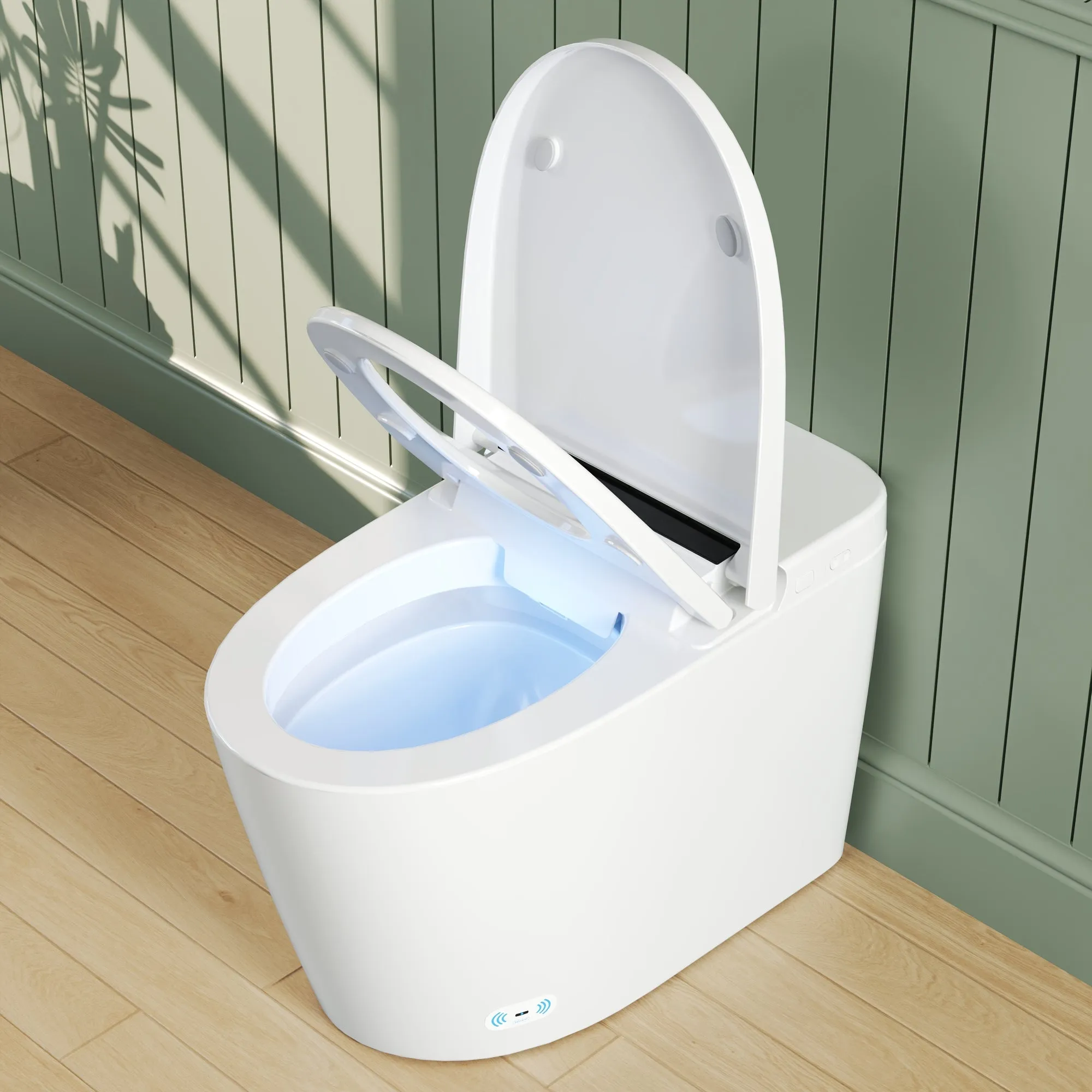 DeerValley DV-1S0159/0159-V1 Smart Bidet Toilet,Auto Flush, Heated Seat, Tankless One-Piece Bidet Toilets for Bathrooms