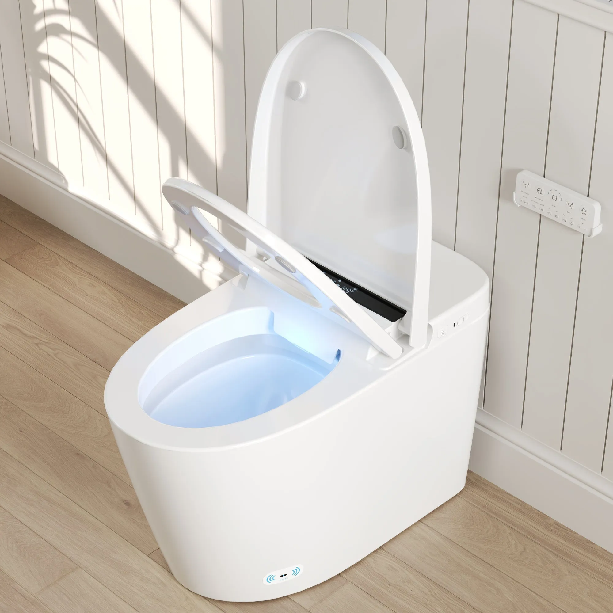 DeerValley DV-1S0159/0159-V1 Smart Bidet Toilet,Auto Flush, Heated Seat, Tankless One-Piece Bidet Toilets for Bathrooms