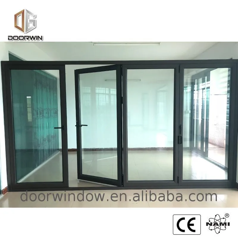 Doorwin 2021-Aluminum door parts and glass handles alloy louvre doors