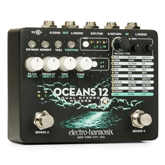 Electro-Harmonix Oceans 12 Dual Stereo Reverb