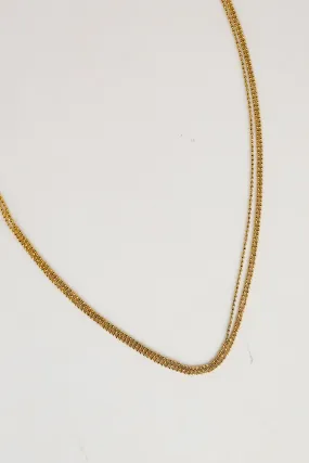 FINAL SALE - Josie Gold Layered Chain Necklace