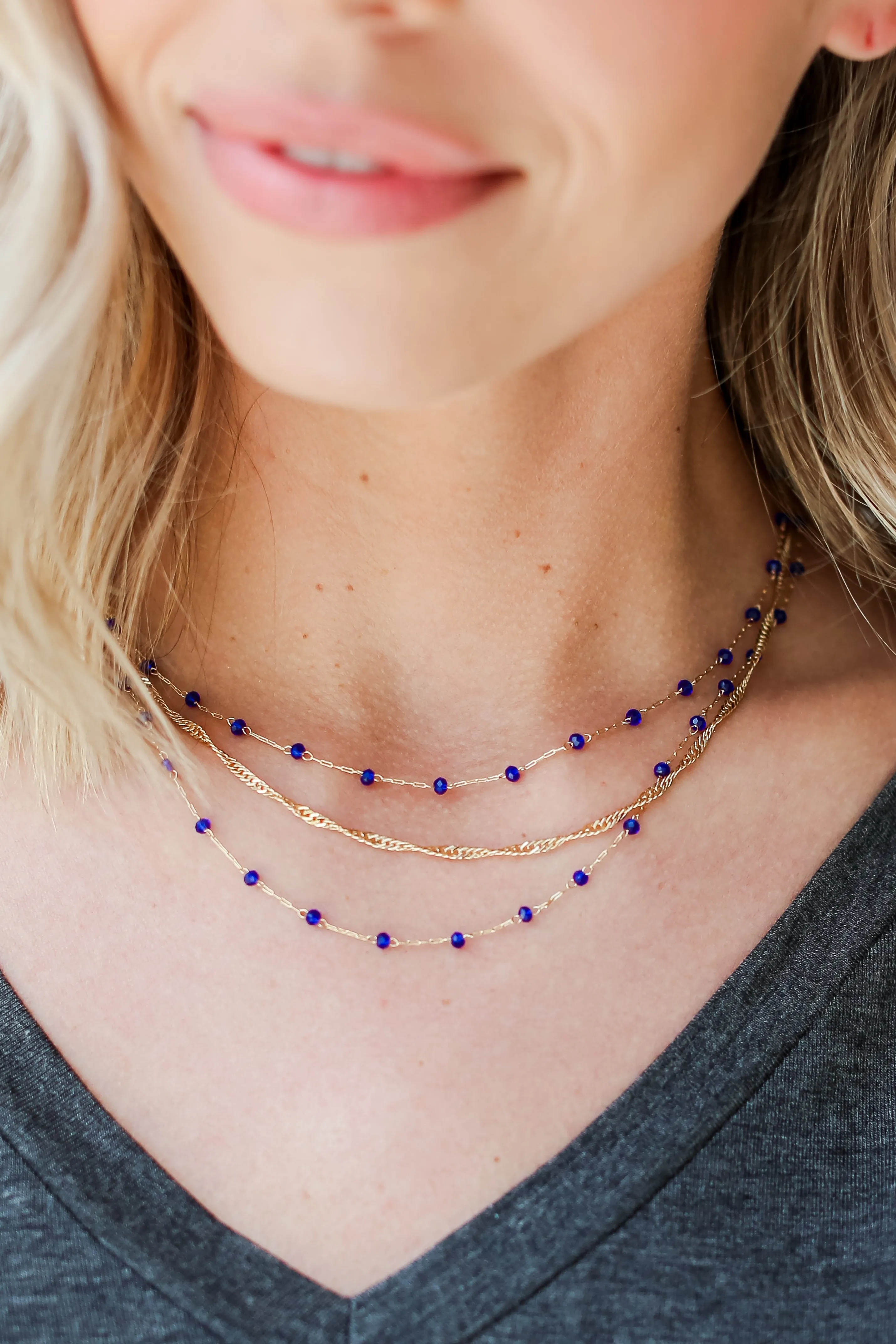 FINAL SALE - McKenna Beaded Layered Necklace