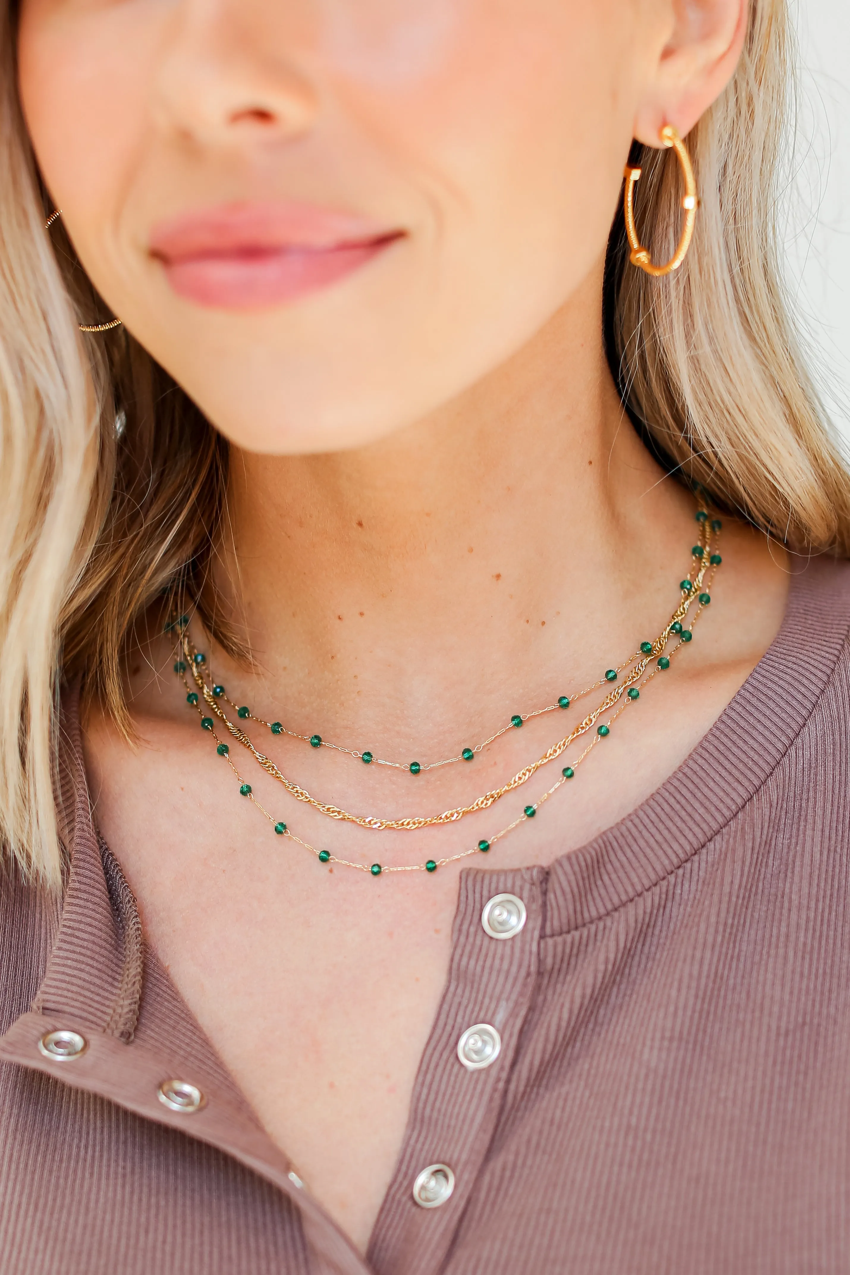 FINAL SALE - McKenna Beaded Layered Necklace