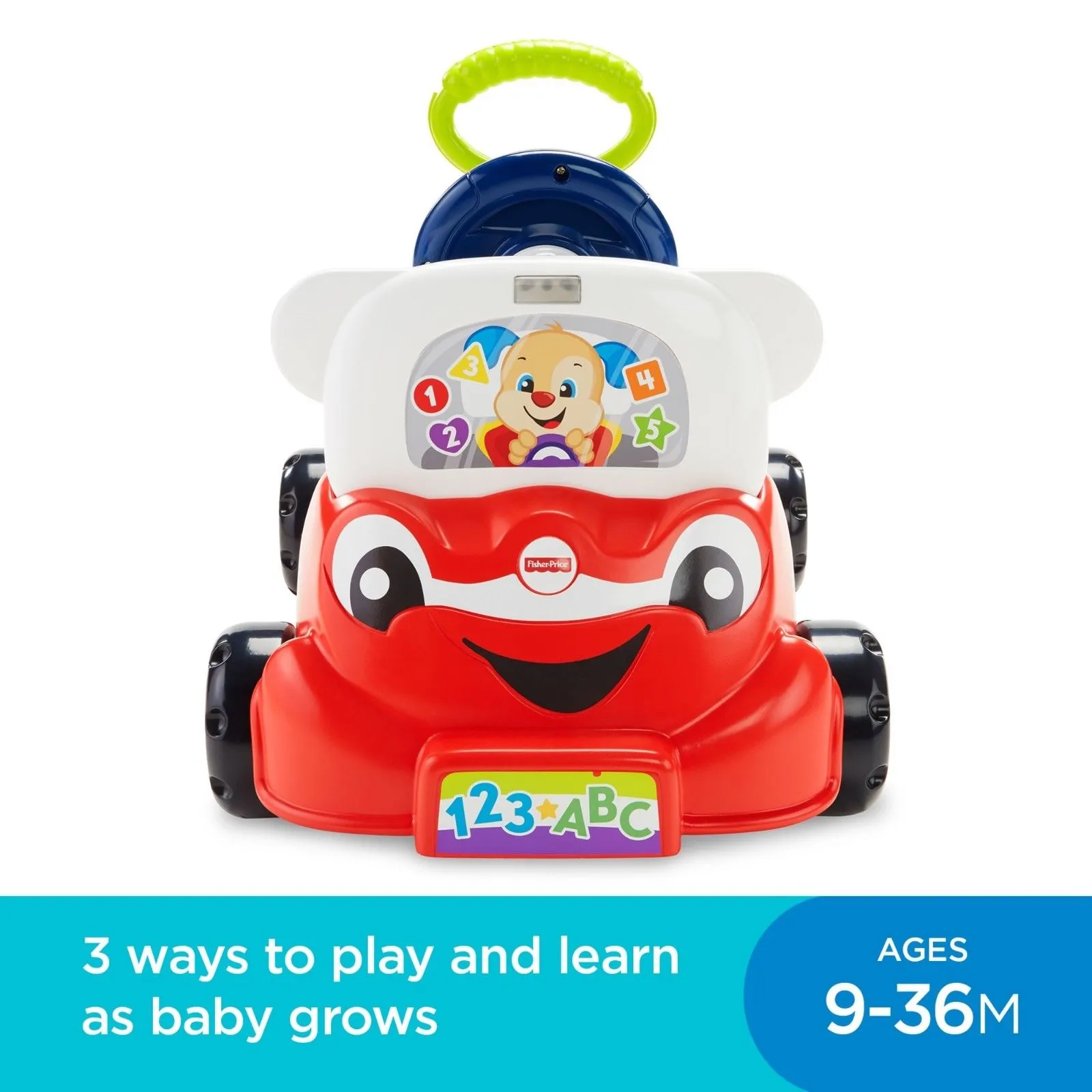 Fisher-Price Laugh & Learn 3-in-1 Interactive Smart Car