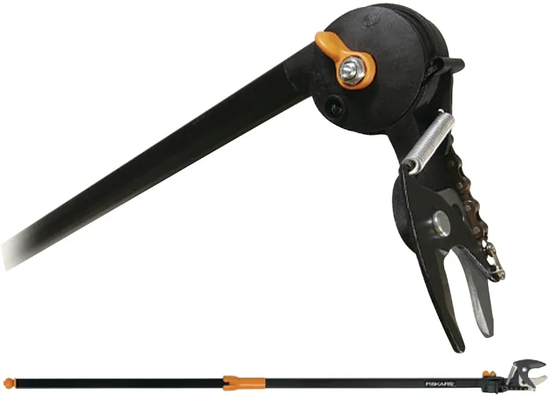 Fiskars 9234 Pole Pruner, 1-1/4 in Dia Cutting Capacity, Steel Blade, 62 in L Extension :EA: QUANTITY: 1