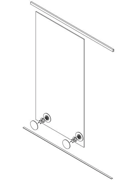 Fitting b.410 Sliding Door Hardware