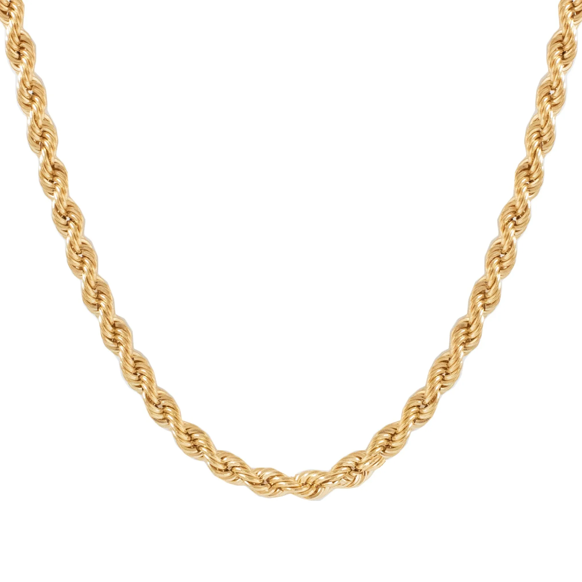 FRAICHE LUXE ROPE NECKLACE - GOLD