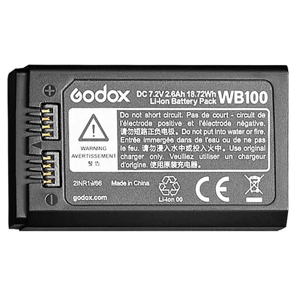 Godox WB100 Lithium Ion Battery For AD100, V1, V860III