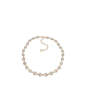 Gold-Tone Blanc Faux Pearl Necklace