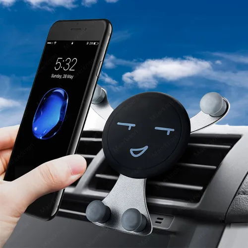 Gravity Support Air Vent Clip Car Phone Holder