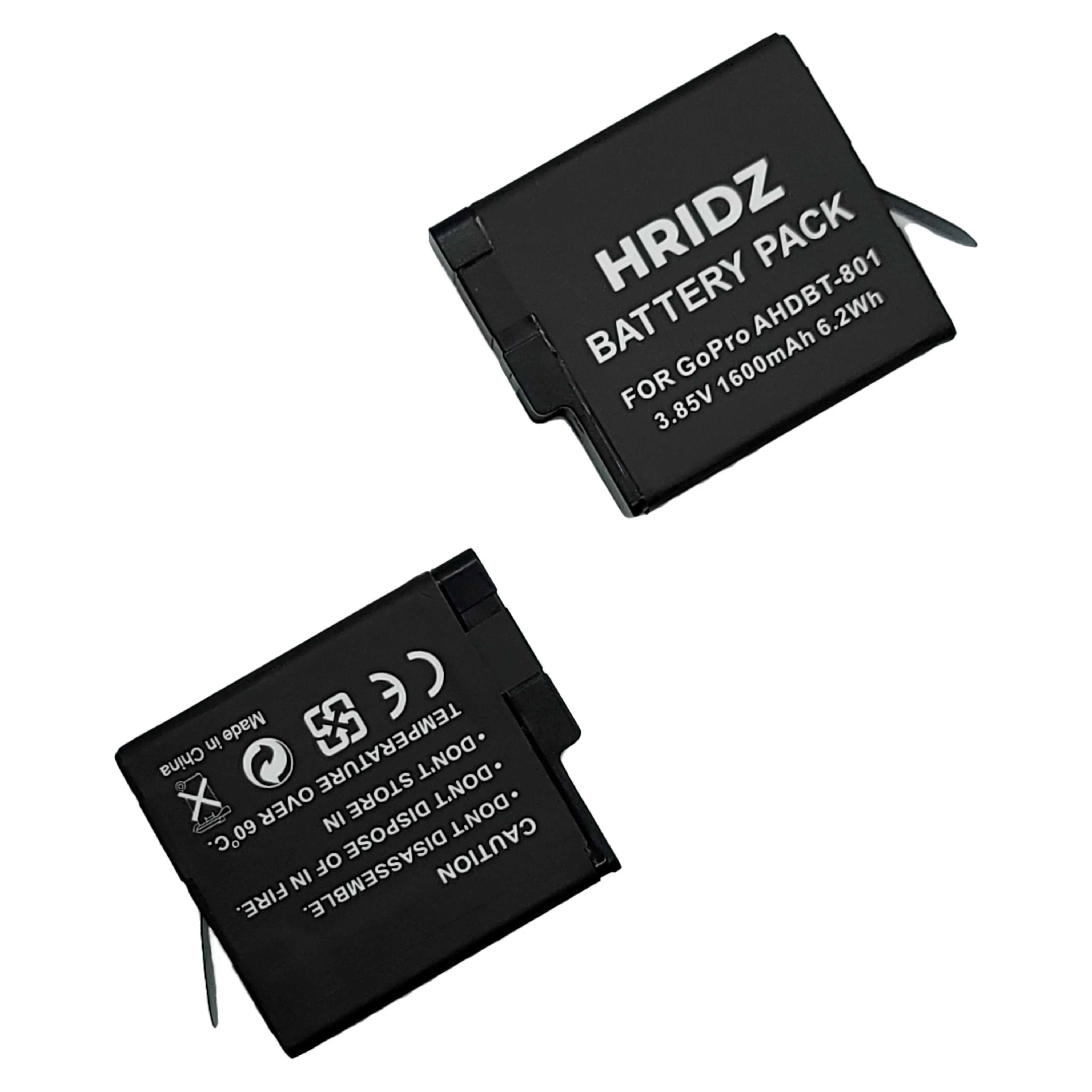 Hridz AHDBT-801 Battery for GoPro Hero 8 Hero 7 Hero 6 Hero 5 for Go Pro AHDBT801