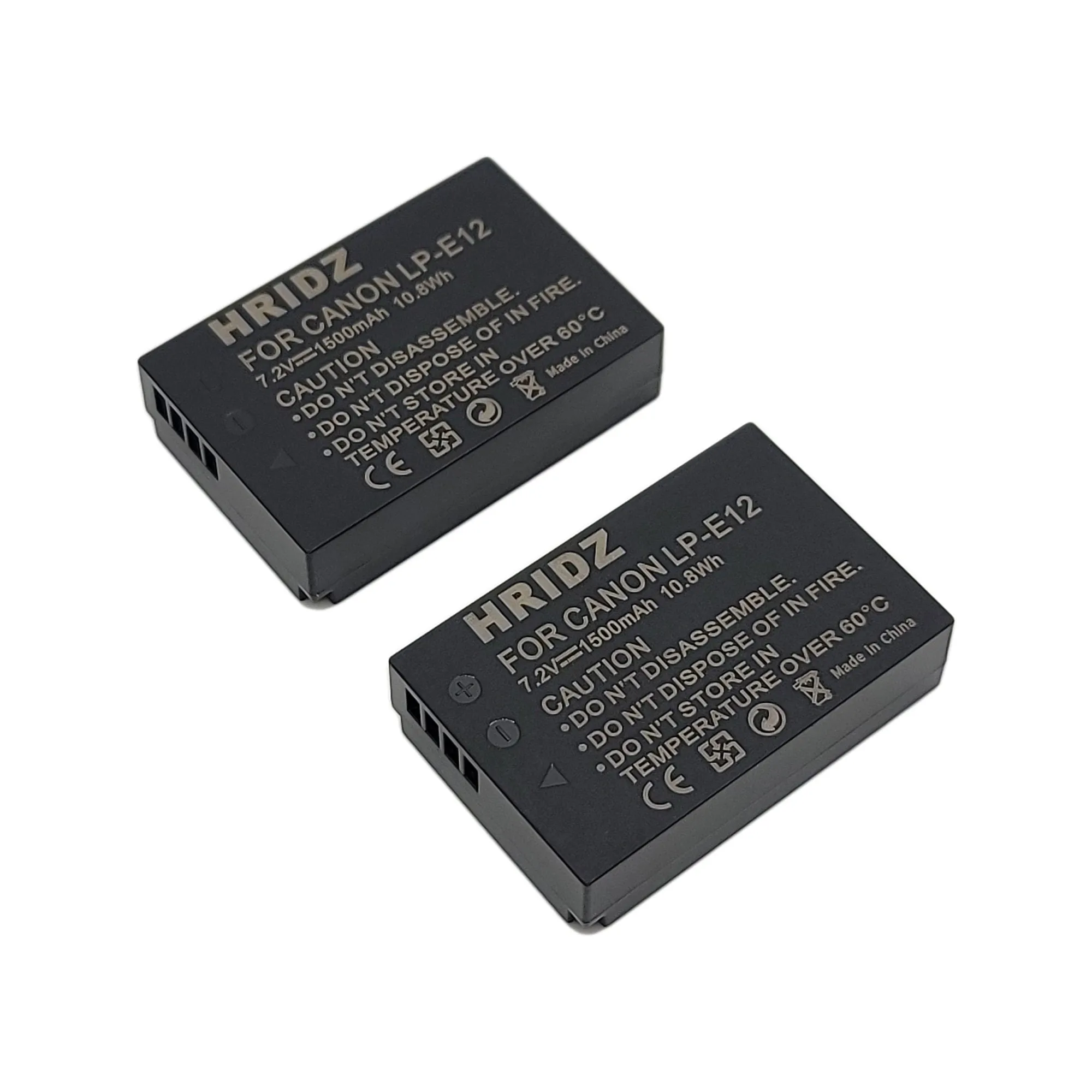 Hridz LP-E12 Battery for Canon LP-E12 EOS M M10 M50 M100 M200 SX70 SL1