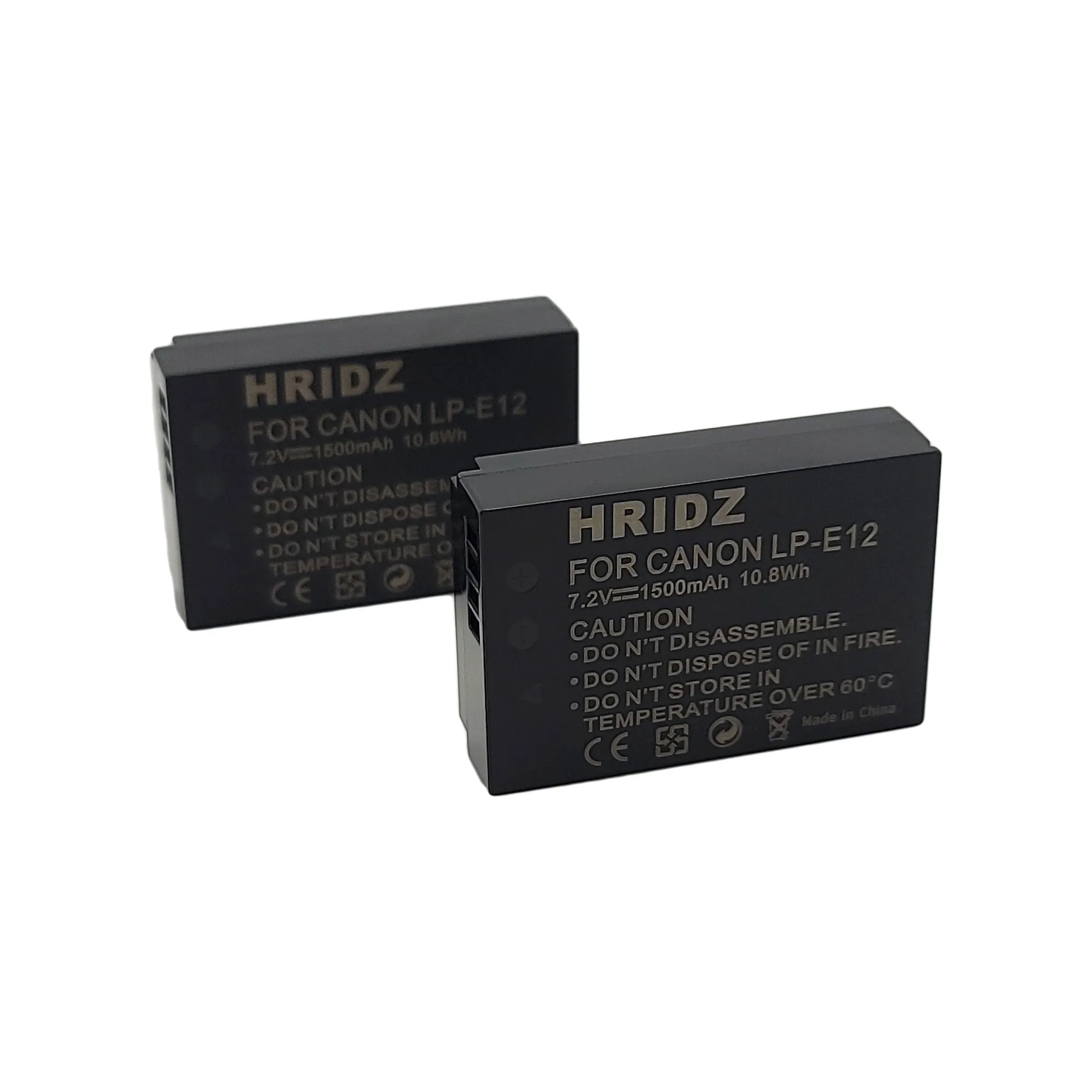 Hridz LP-E12 Battery for Canon LP-E12 EOS M M10 M50 M100 M200 SX70 SL1