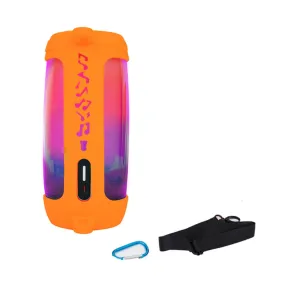 JBL Pulse 4 silicone case   shoulder strap - Orange