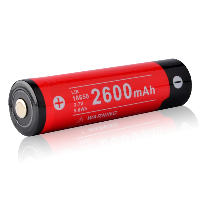 KLARUS 18650BAT-26 High Performance Rechargeable 2600mAh Lithium Battery