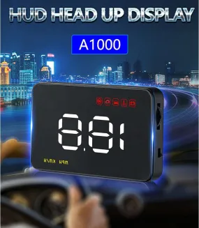 Latest High Quality Car Head Up Display HUD with Speedometer OBD Auto 3.5" Windshield Projector