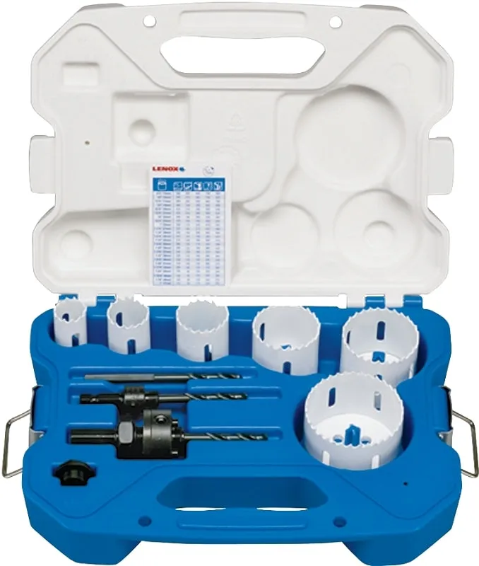 Lenox 30856C600L Hole Saw Kit, 9-Piece, Bi-Metal :SET: QUANTITY: 1