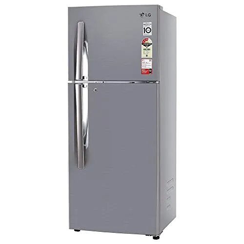 LG 242 L 3 Star Smart Inverter Frost-Free Double Door Refrigerator (GL-I292RPZX, Shiny Steel, Door Cooling )