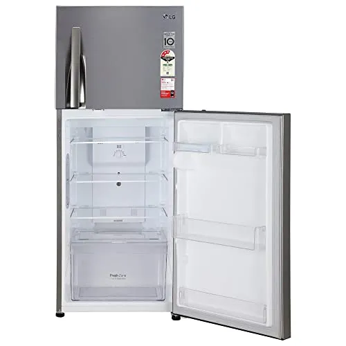 LG 242 L 3 Star Smart Inverter Frost-Free Double Door Refrigerator (GL-I292RPZX, Shiny Steel, Door Cooling )