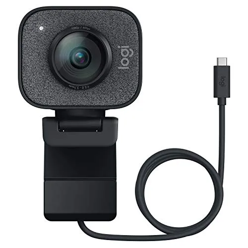 Logitech StreamCam, 1080P HD 60fps Streaming Webcam with USB-C and Built-in Microphone, Graphite