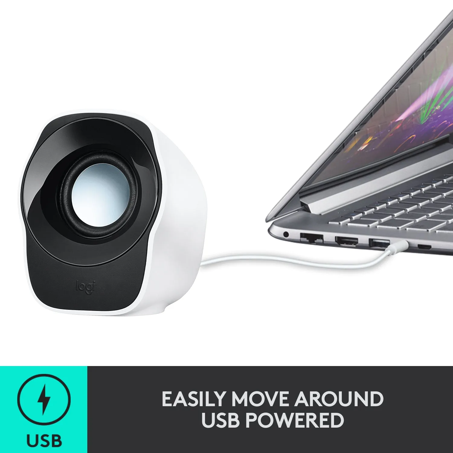 Logitech Z120 Mini Stereo USB Powered Speakers