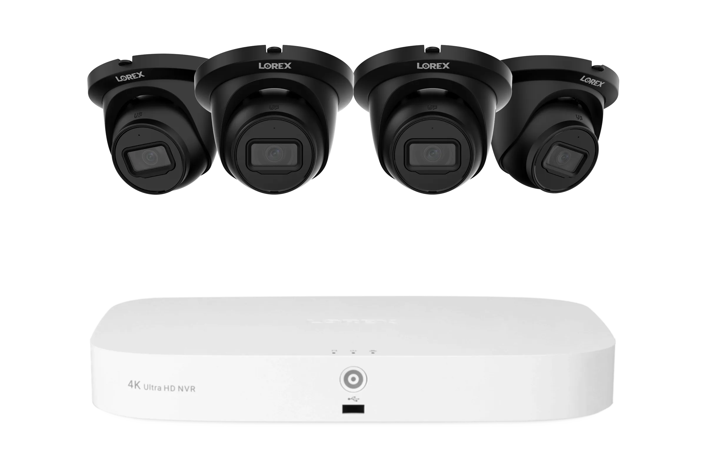 Lorex Fusion Series 4K 16 Camera Capable (8 Wired   8 Fusion Wi-Fi) 2TB Wired NVR System with 4MP (2K) A4 IP Turret Cameras