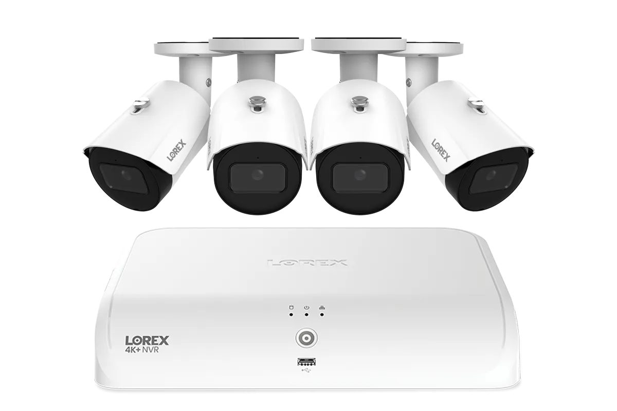 Lorex Fusion Series 4K 16 Channel (8 Wired   8 Fusion Wi-Fi) 2TB Wired System with A4 Wired 2K IP Bullet Cameras