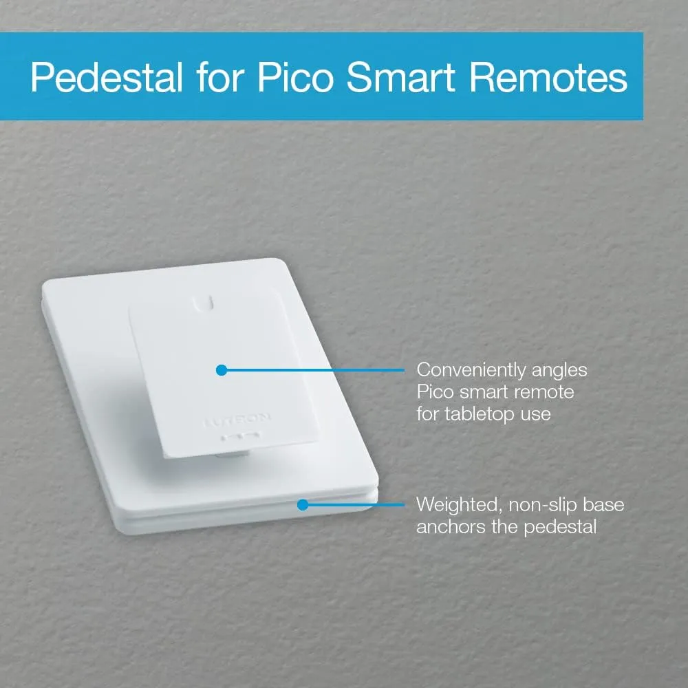 Lutron Caseta Wireless Pedestal for Pico Smart Remote, L-PED1-WH, White