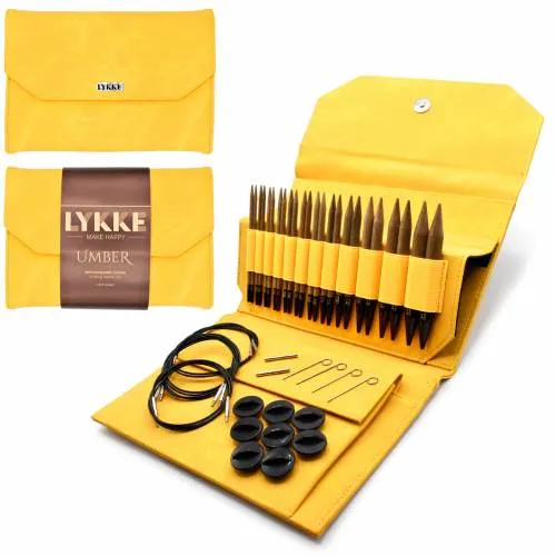 Lykke Umber 5" Interchangeable Circular Needle Set | With Carrying Case