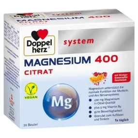 Magnesium 400 citrate system granules