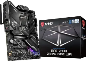 MPG Z490 GAMING EDGE WIFI ATX Gaming Motherboard (10Th Gen Intel Core, LGA 1200 Socket, DDR4, CF, Dual M.2 Slots, USB 3.2 Gen 2, Wi-Fi 6, DP/HDMI, Mystic Light RGB)