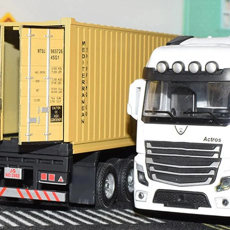 MSC 1:36 Truck Scania CONTAINER TRUCK ALLOY DIE CAST TOY CAR Pullback (Colors May Vary)